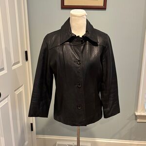 Banana Republic Black Leather Jacket